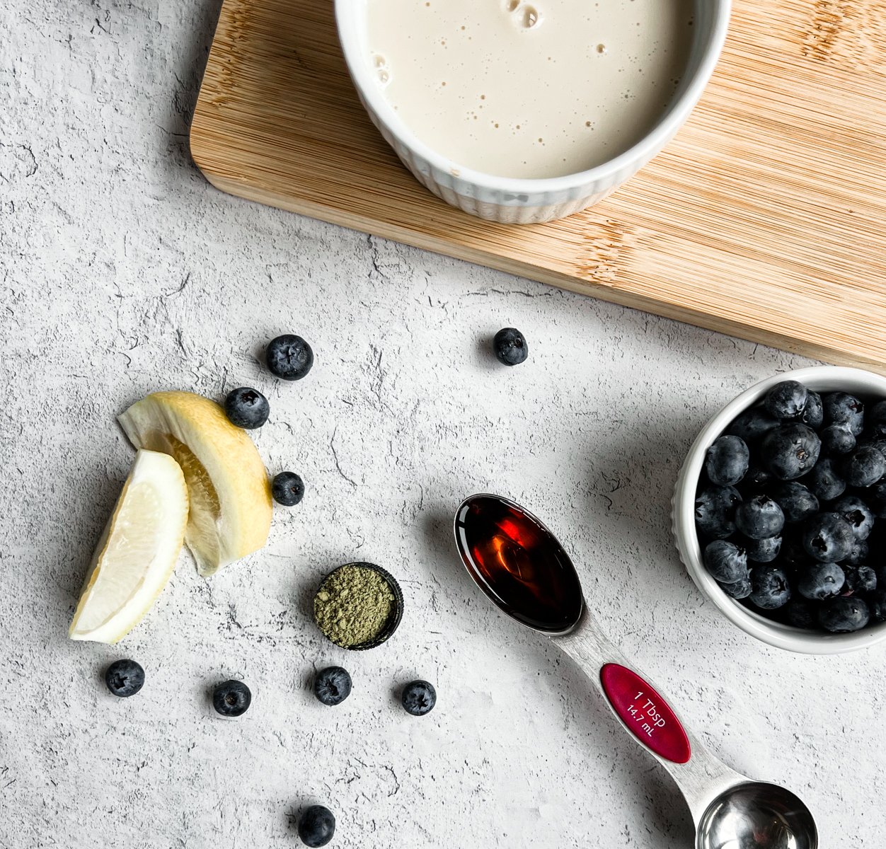 Blueberry Matcha Latte Recipe - Pinch of Yum