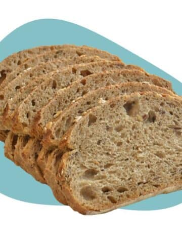 sliced high fiber bread
