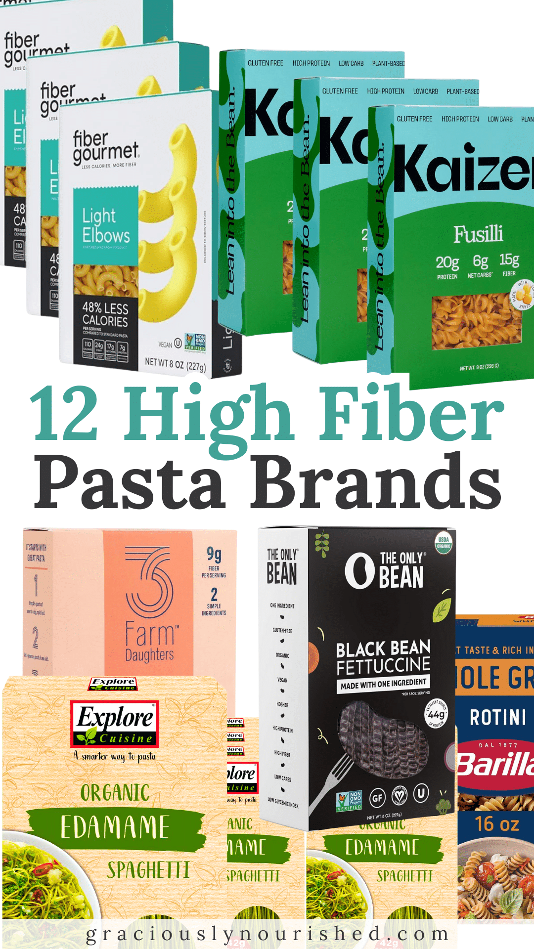 12 High Fiber Pasta Brands