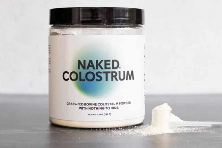 bottle of naked colostrum, one of the best colostrum supplements of 2025